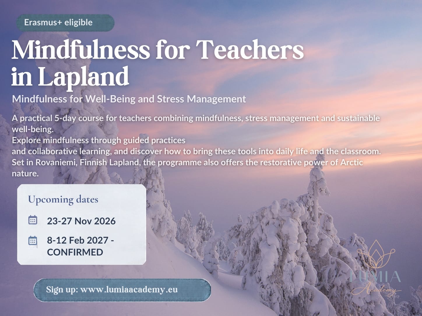 Mindfulness for Teachers in Lapland